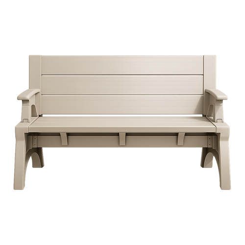 Bench-to-Table Modern Outdoor Patio Furniture Stool Chairs - Supports Up To 1400 lbs