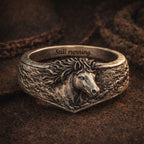 2026 New Year's Gift-Handmade  Wild Horse Ring
